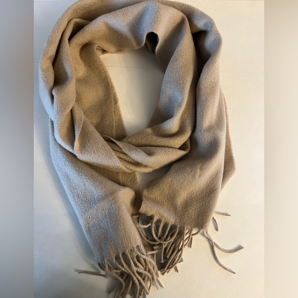 Charter Club unisex camel/tan cashmere scarf